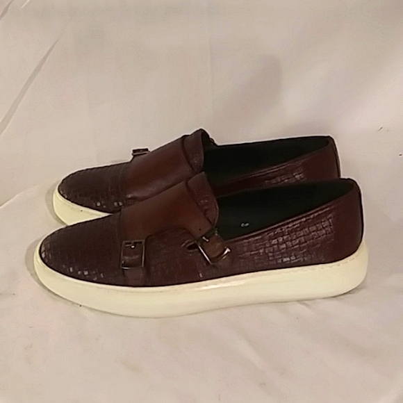 NWOT Alberto Gabriano (Italy) Dark Burgundy/Brown Leather White Rubber Sole Shoe main image 4